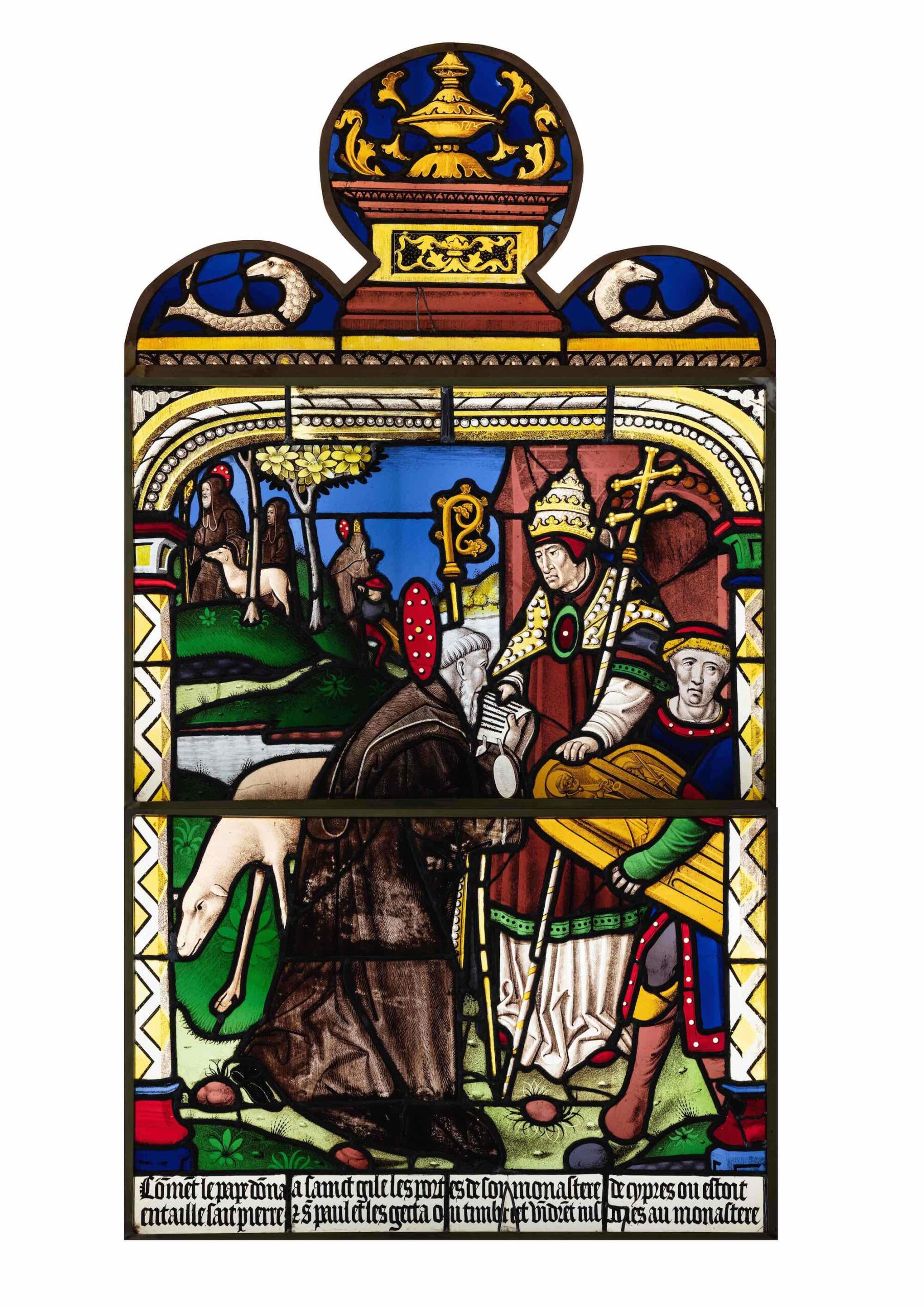 Scènes de la vie de saint Gilles, vers 1520, Troyes, église Saint-Nizier, prêt de la Ville de Troyes. Photo service de presse. © Arch. dép. Aube / Elsa Viollet